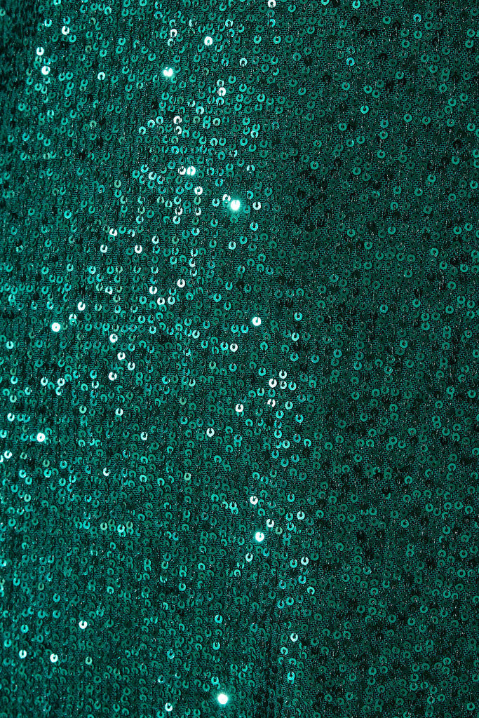 Its You Dress In Emerald Green Sequin - fabric