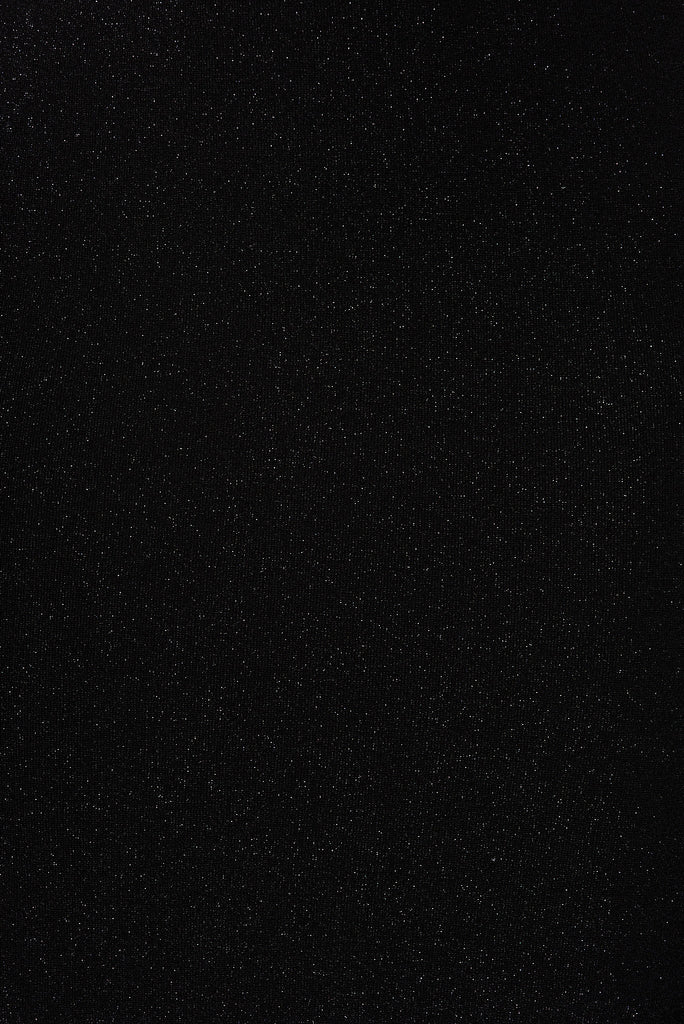 La Perouse Midi Dress In Black Lurex - fabric