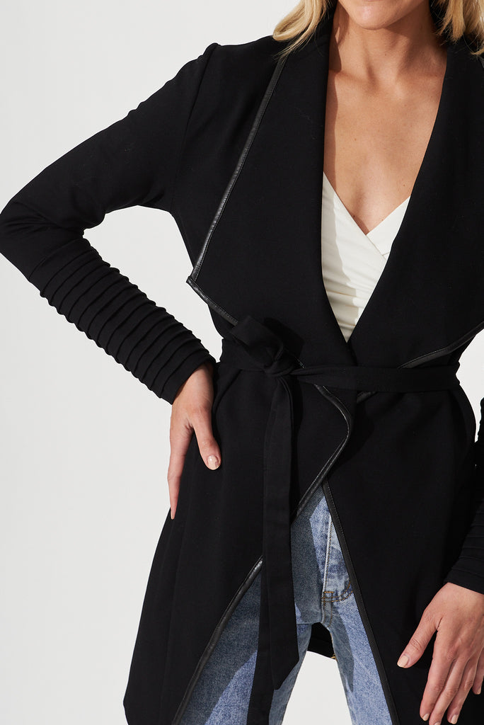 Lynda Jacket In Black - detail