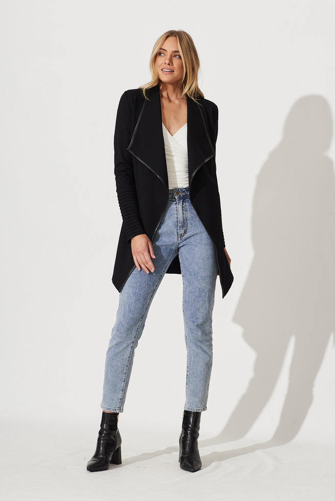 Lynda Jacket In Black - full length