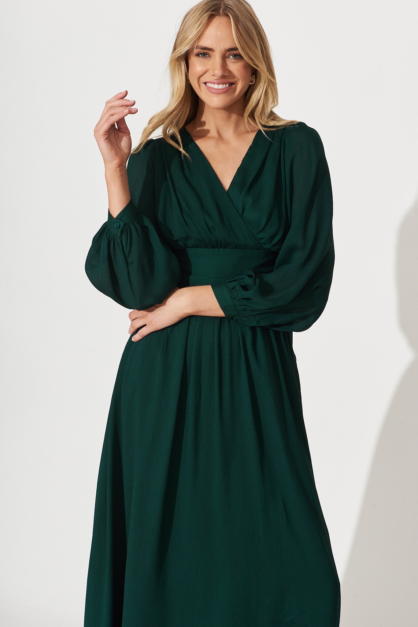 Grenada Maxi Dress In Emerald – St Frock