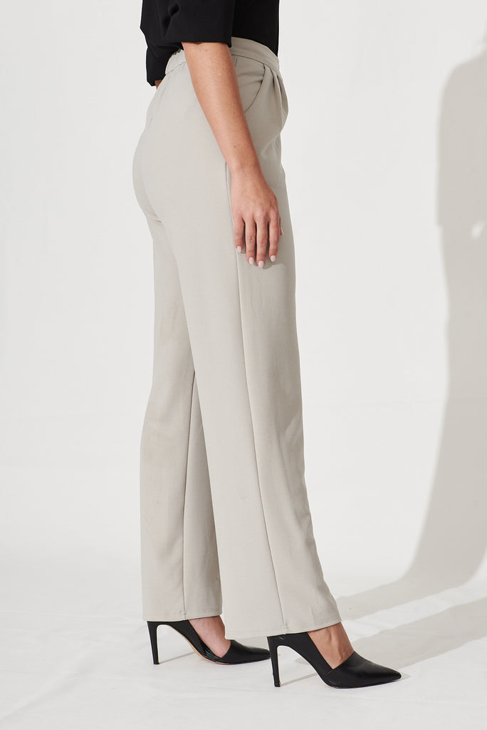 Cinnabar Pant In Pale Grey - side