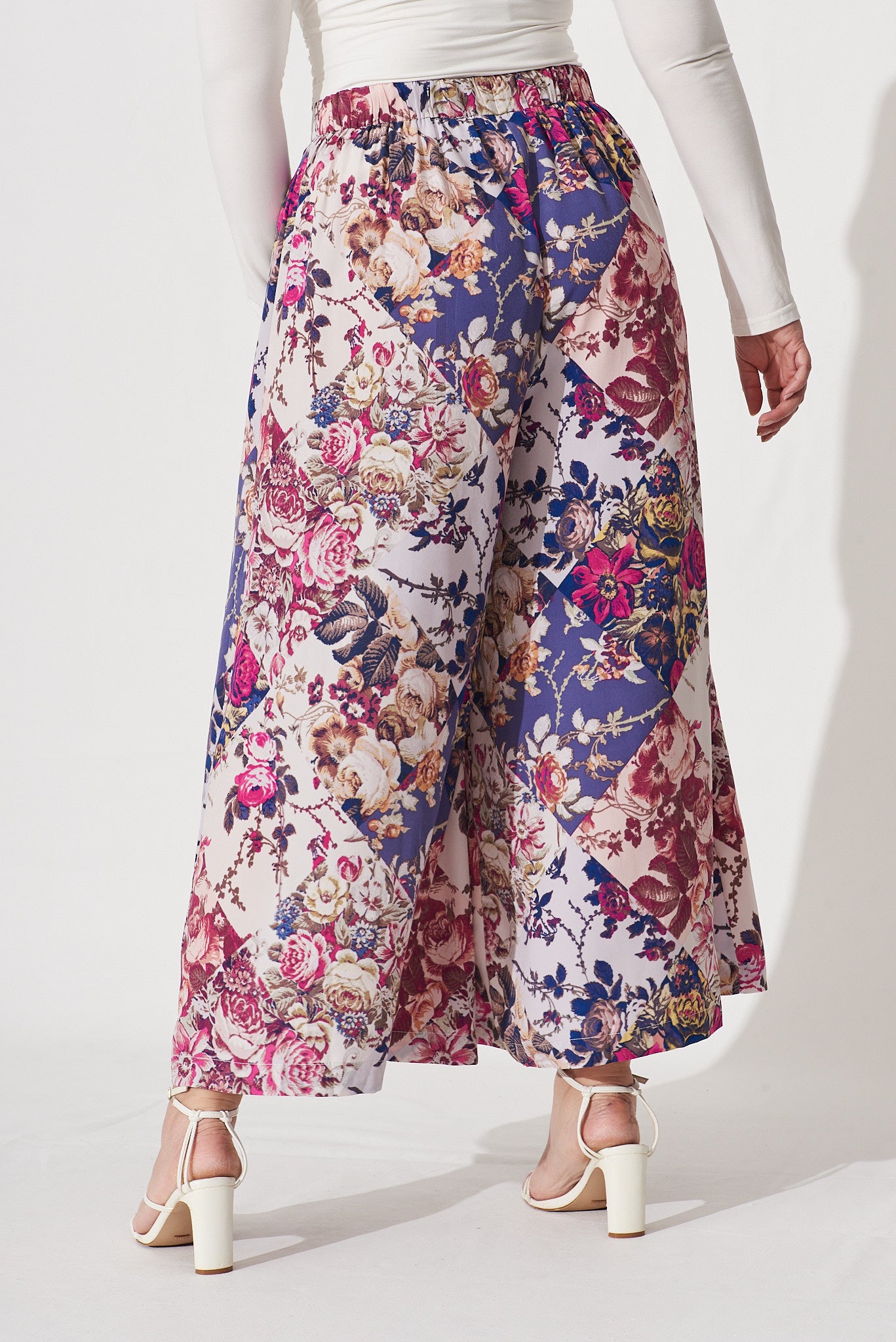 Sugary Pant In Lilac Patchwork Floral Print – St Frock