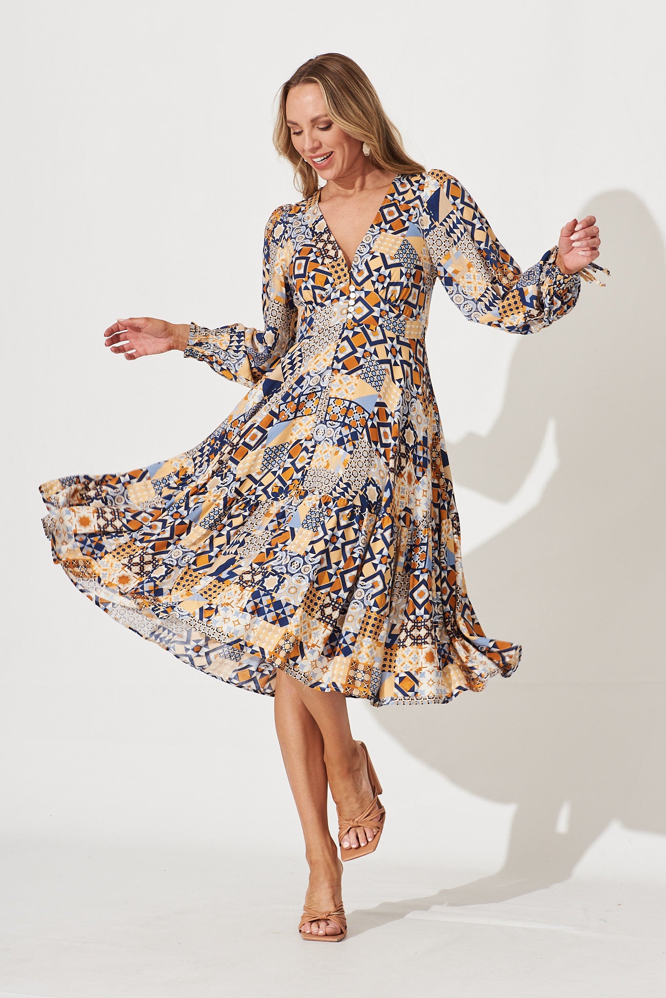 Harper floral wrap clearance dress