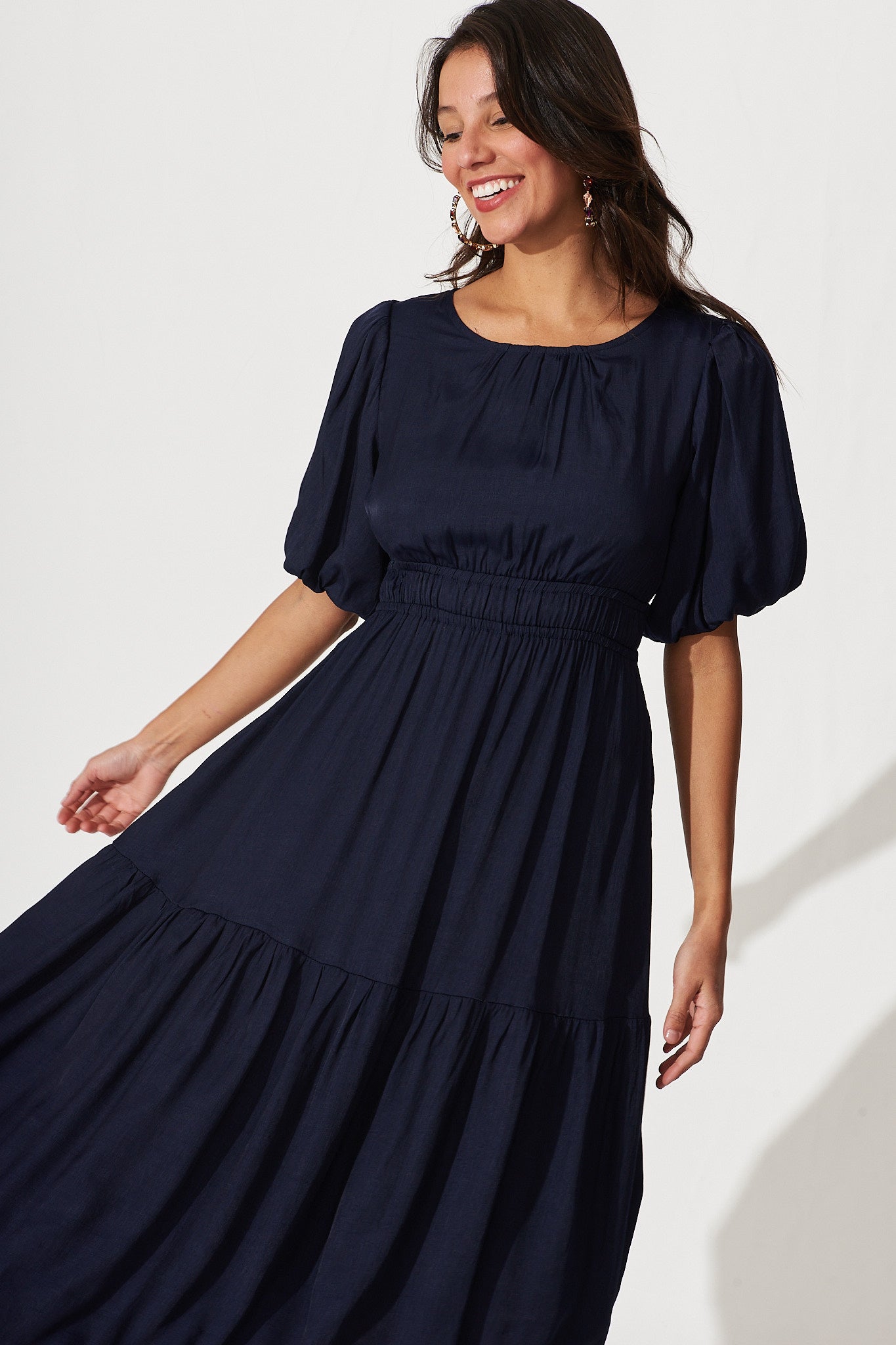 Stargazer Midi Dress In Navy – St Frock