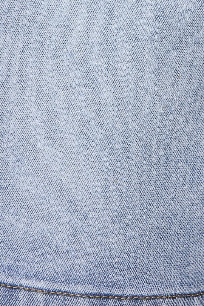 Hudson Short In Light Blue Denim - fabric