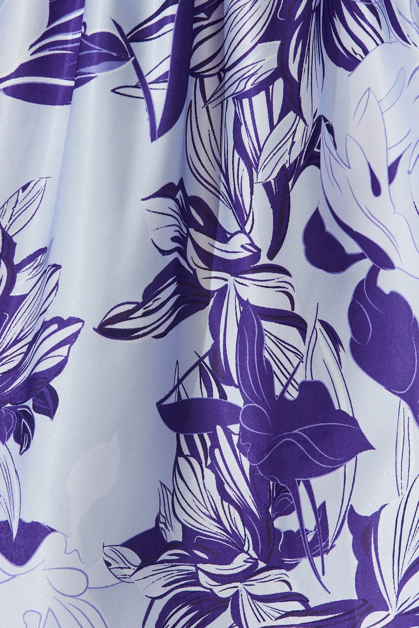Jodie Midi Dress In Blue Floral Satin – St Frock