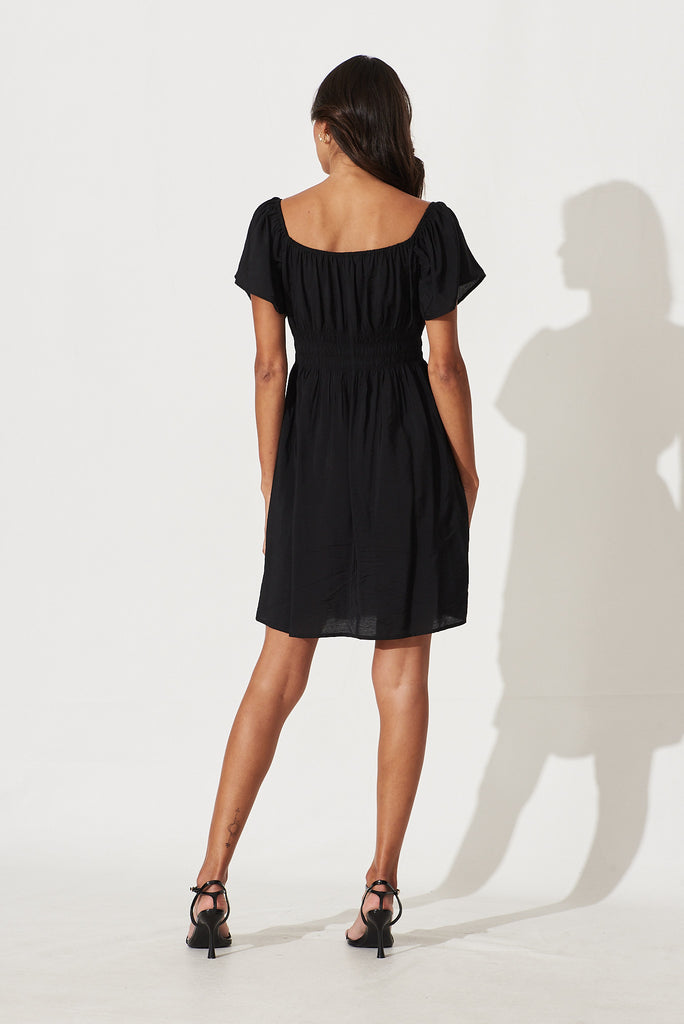 Petunia Dress In Black - back