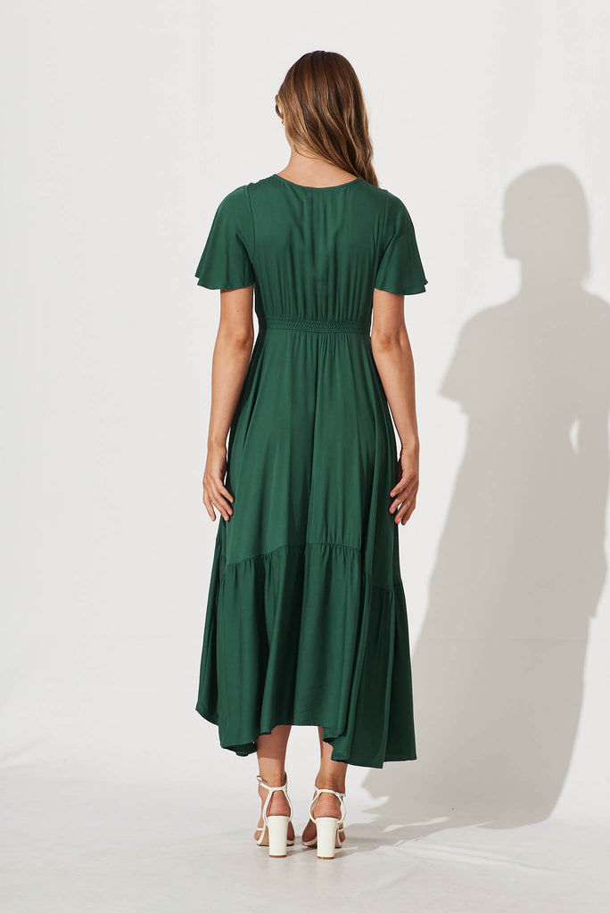 Nevada Maxi Dress In Green - back