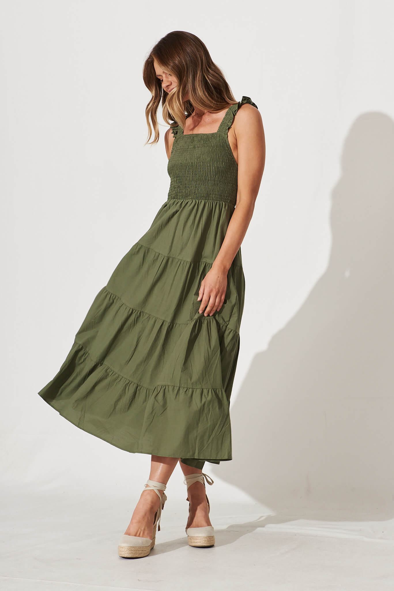 Khaki sundress on sale