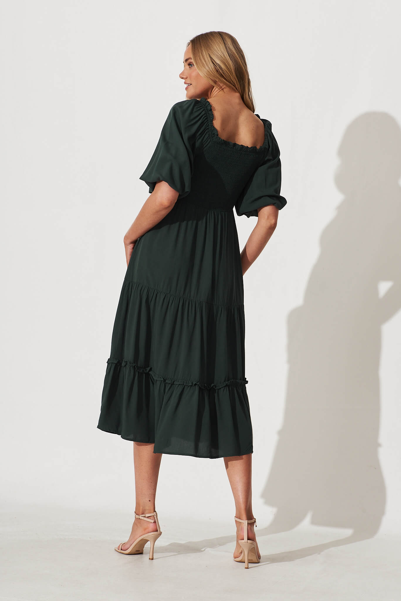 Lovejoy Midi Dress In Emerald – St Frock