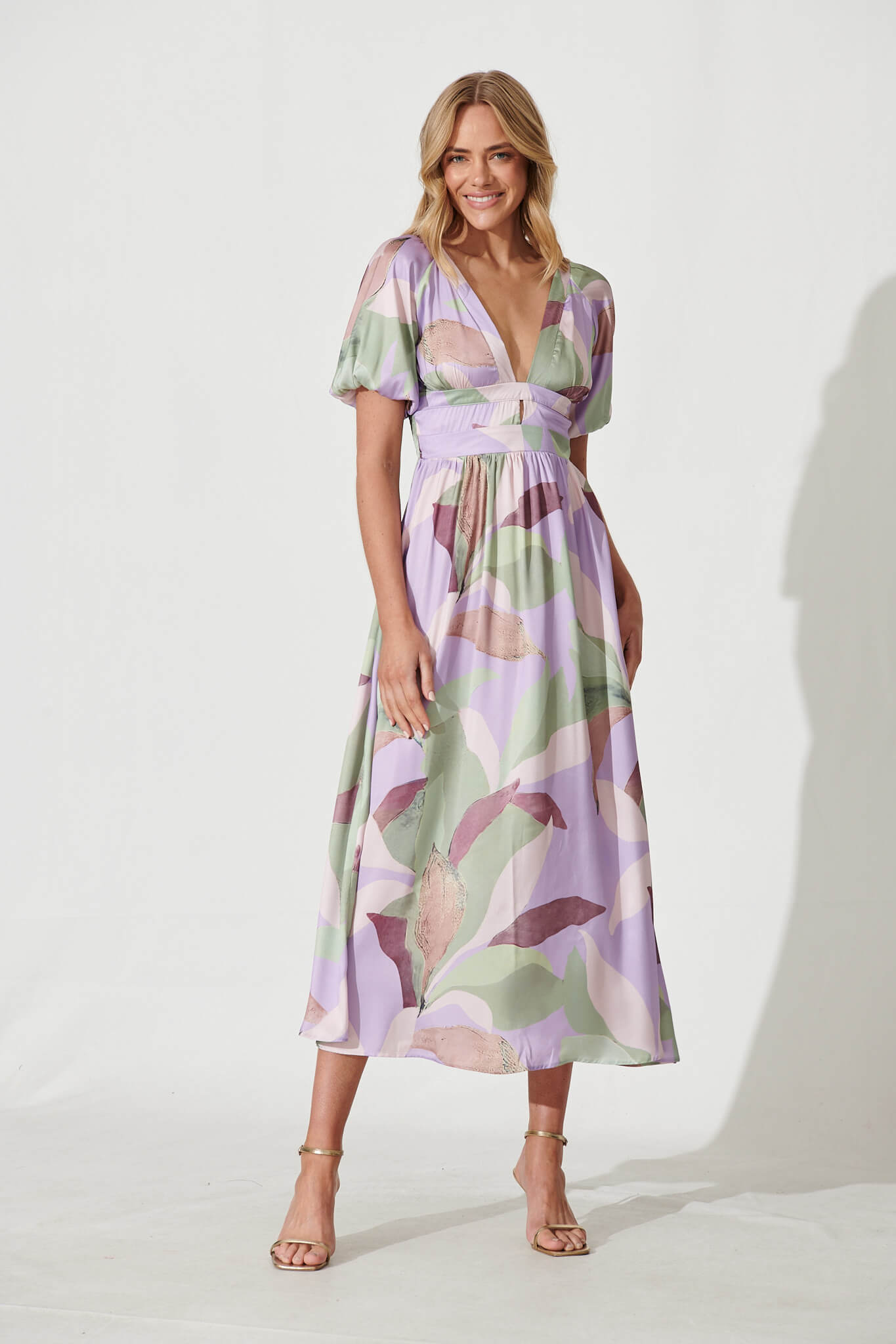 Mel Maxi Dress In Bright Multi Floral St Frock