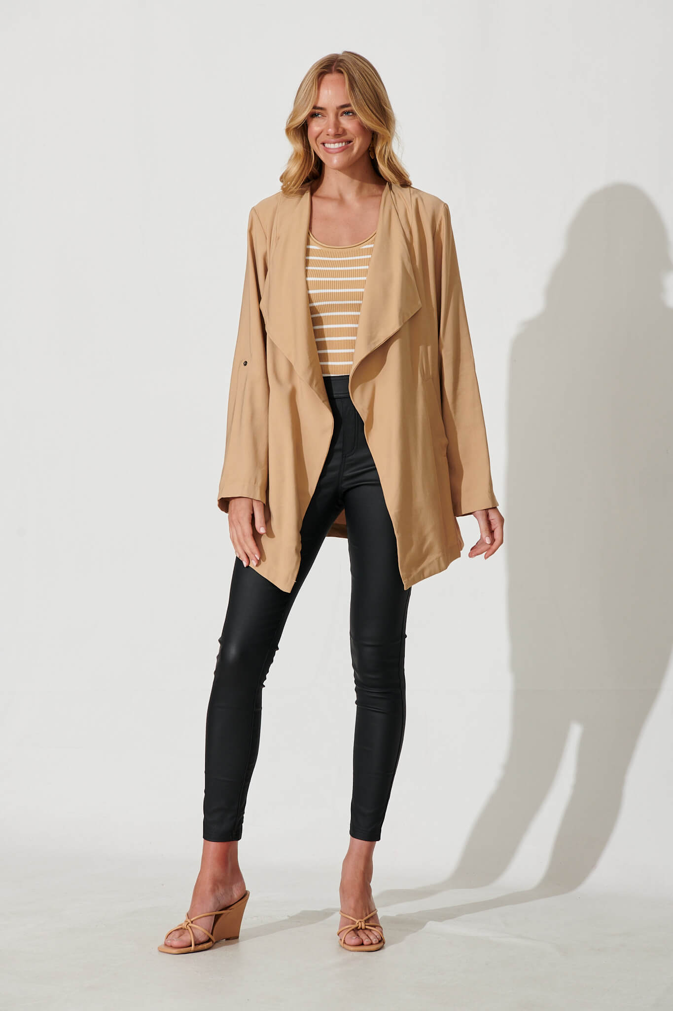 Tan waterfall sales jacket uk