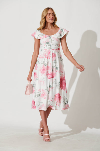 Floraison mini fashion dress