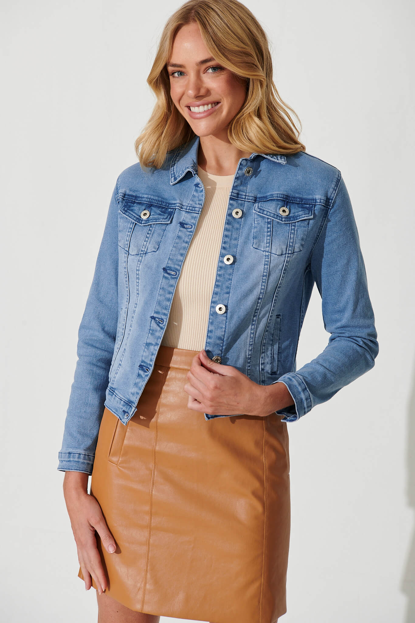 Rubbish | Jackets & Coats | Rubbish Denim Coat Blue Long Dress Jeans Jacket  Size S | Poshmark