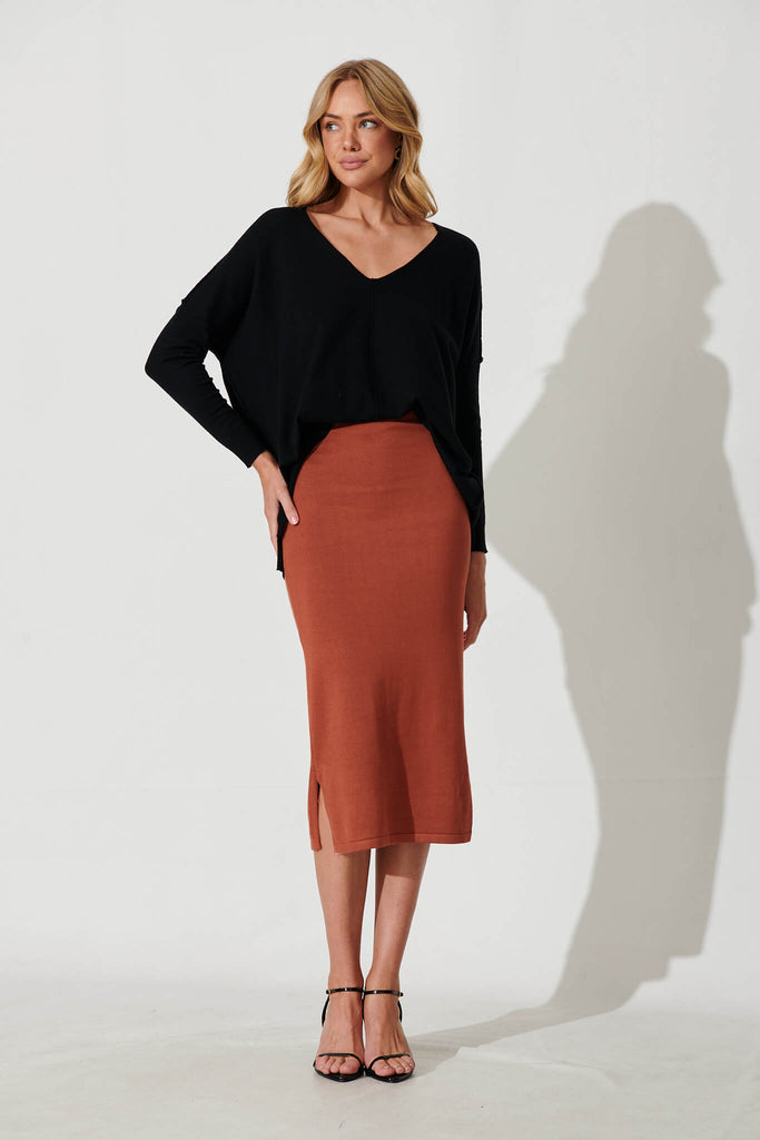 Zamira Knit In Black - full length