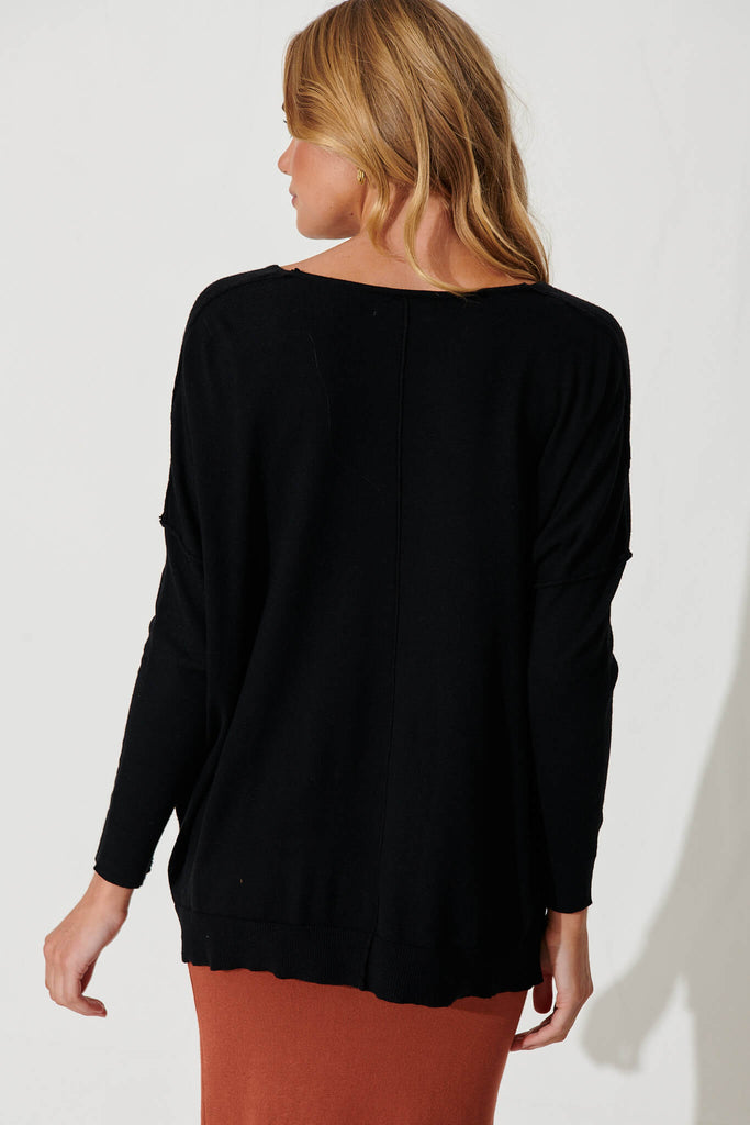 Zamira Knit In Black - back