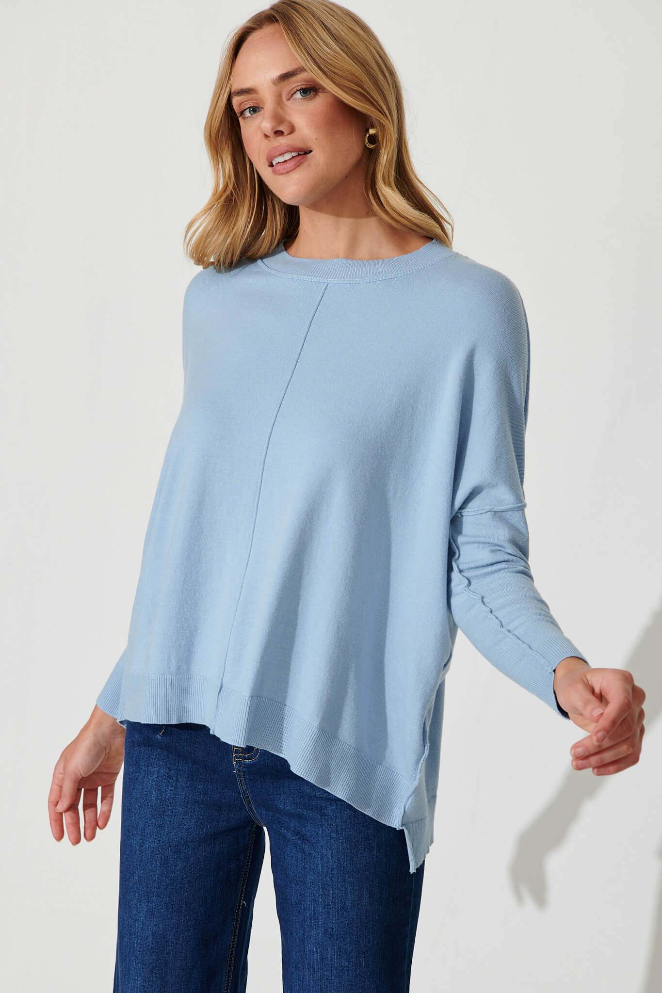 Miranda Knit In Blue - front