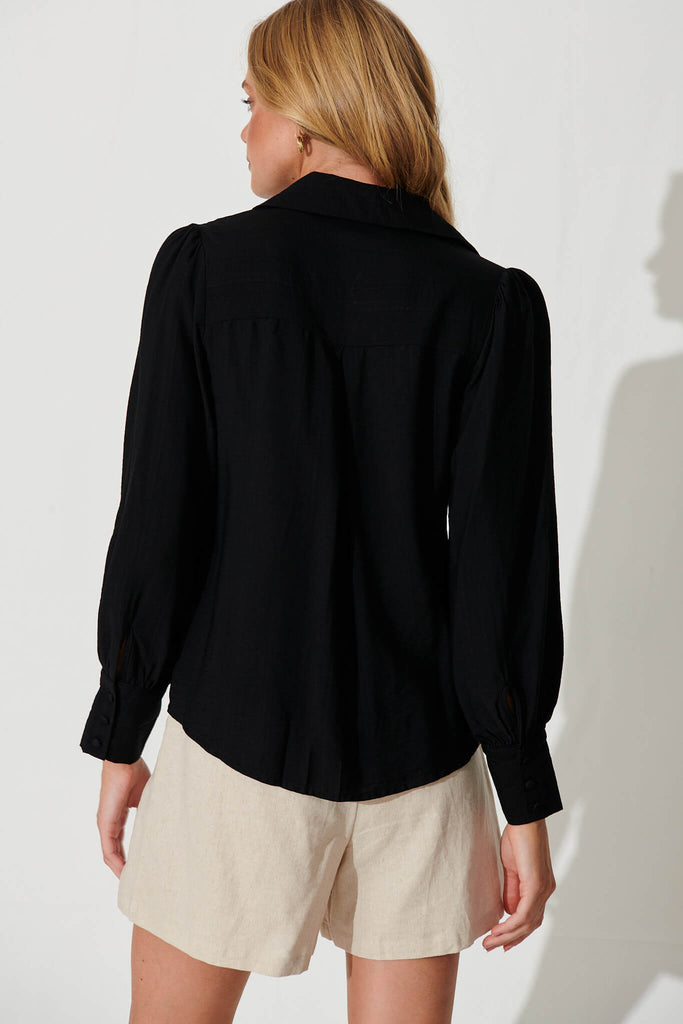 Mavis Shirt In Black - back