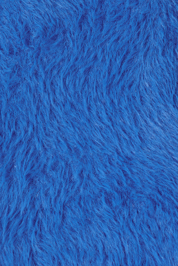 Aline Fluffy Knit In Blue Wool Blend - fabric