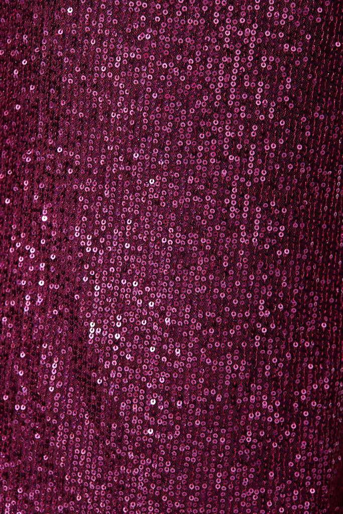 Its Me Dress In Plum Sequin - fabric