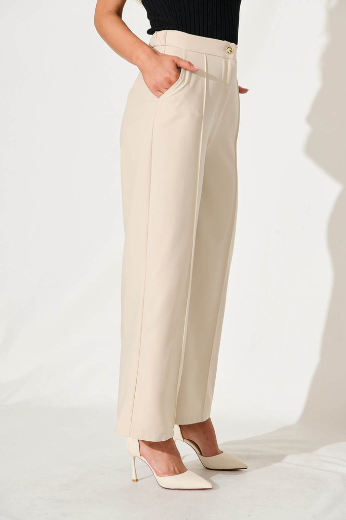 Mantra Pant In Beige - side