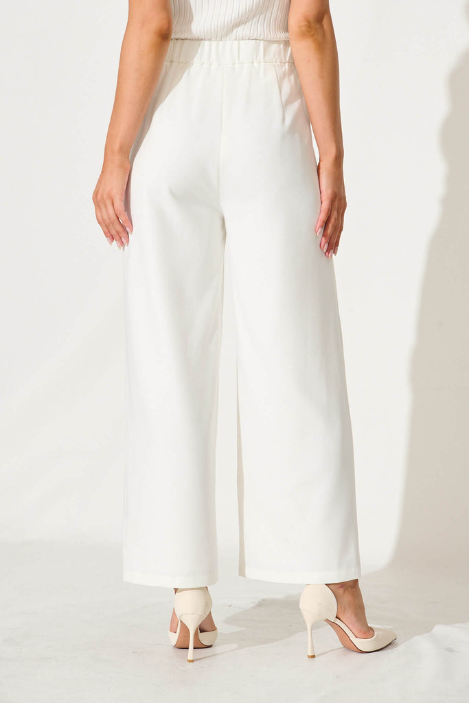 Mantra Pant In White - back