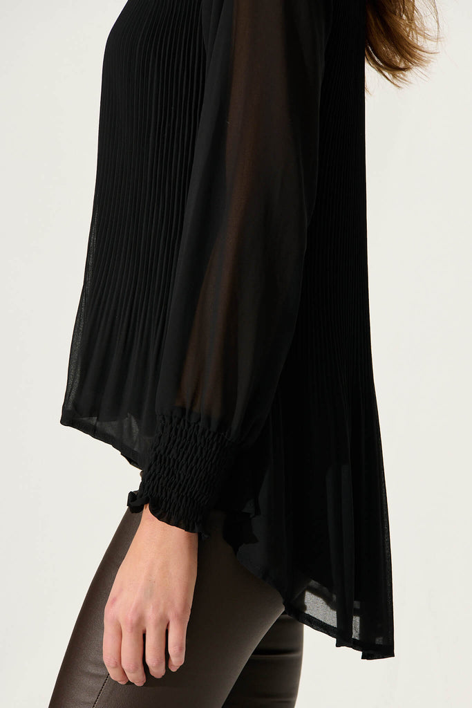 Beau Top In Black Chiffon - detail