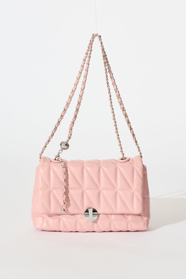 Sammy Quilted Crossbody Bag In Pink – St Frock