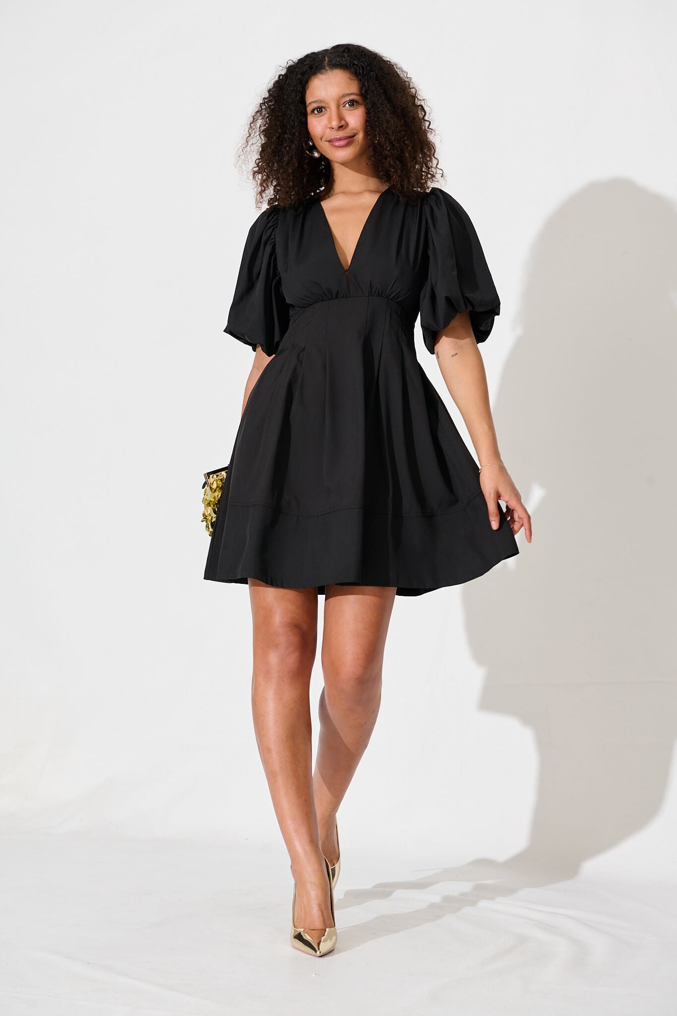 Daydream Dress In Black - full length