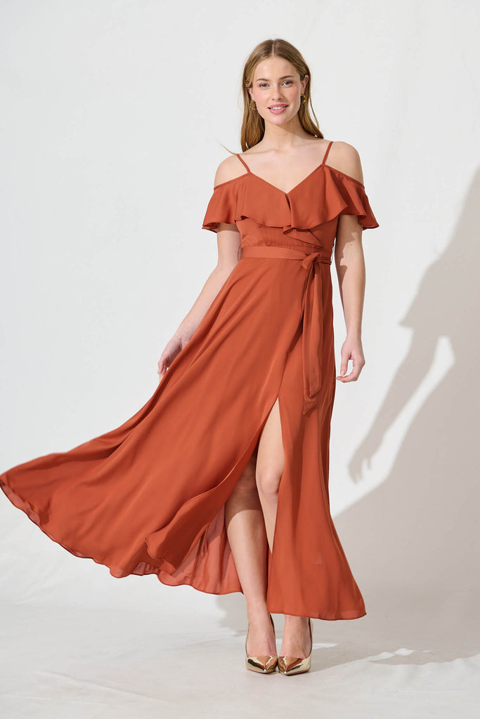 Marit Maxi Dress In Rust