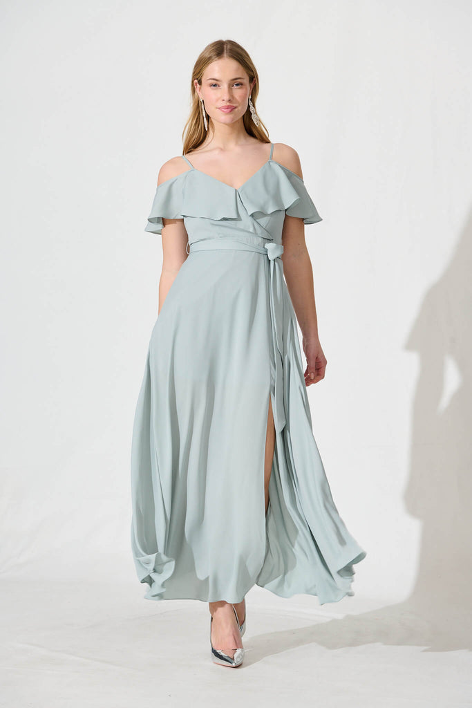 Marit Maxi Dress In Sage Green