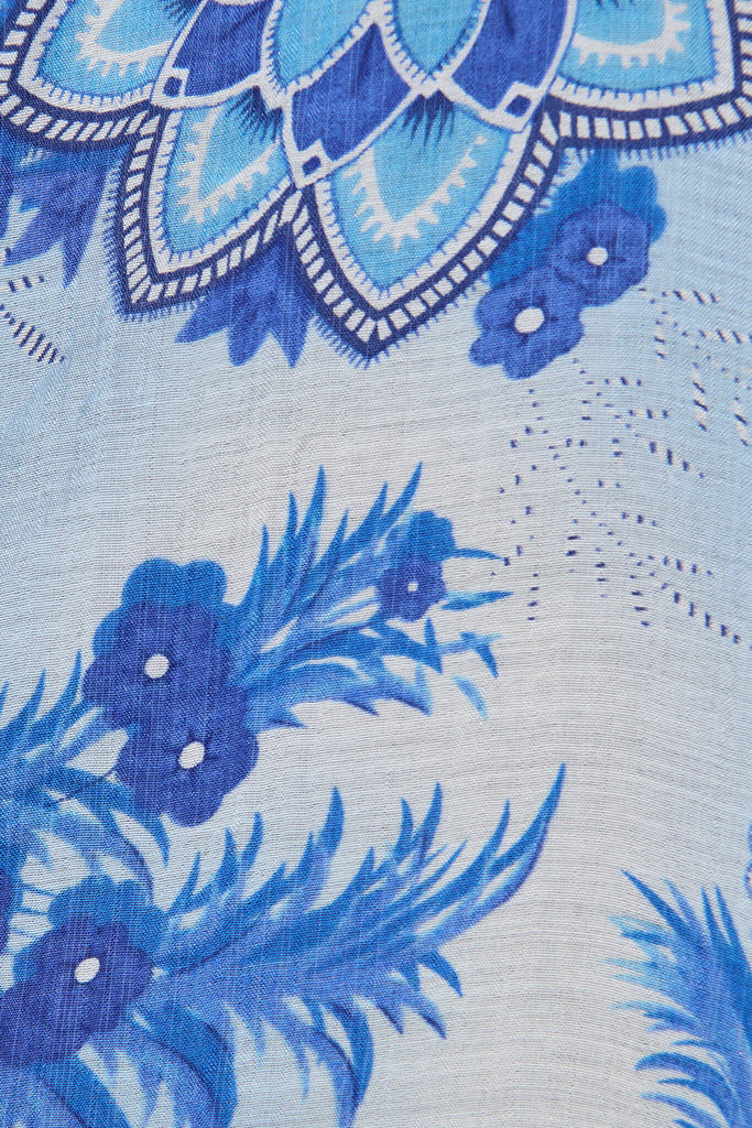 Sedgewick Shirt In Blue Paisley - fabric