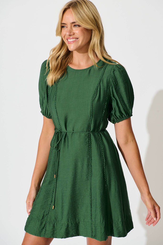 Nia Dress in Green - front