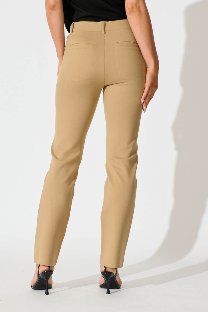 Workflow Stretch Straight Leg Pocket Pant in Caramel back