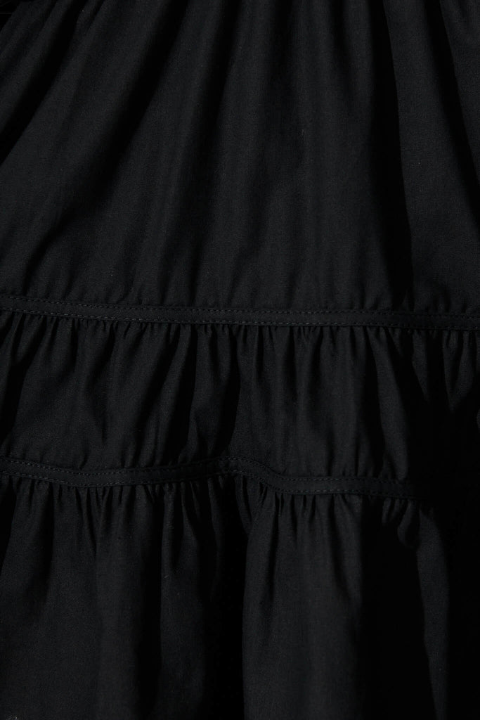 Amarusso Dress in Black Cotton fabric