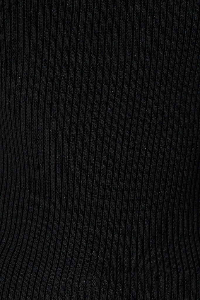 Radiant Tank Top in Black Cotton Blend fabric