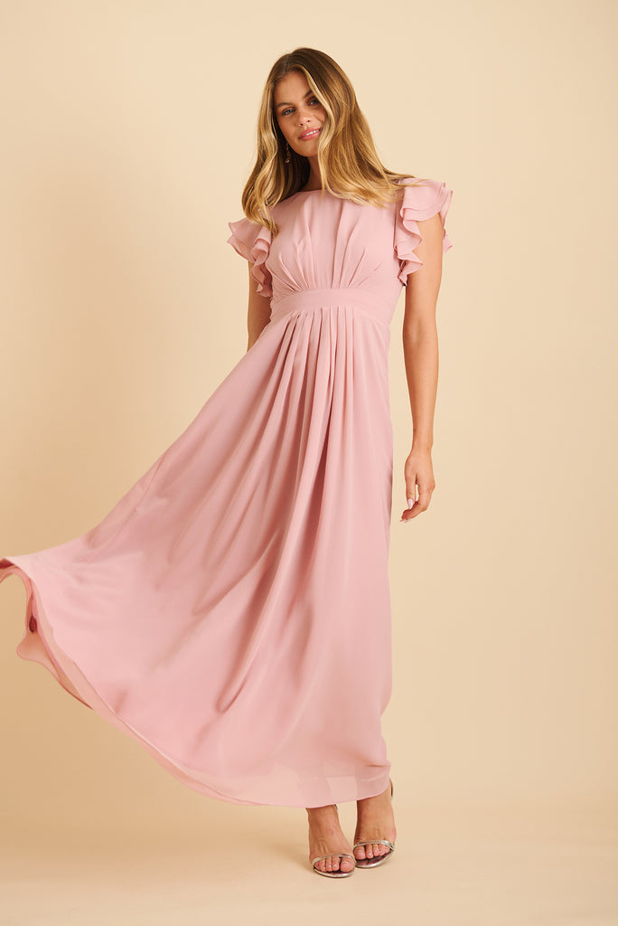 Marvellous Maxi Dress In Blush