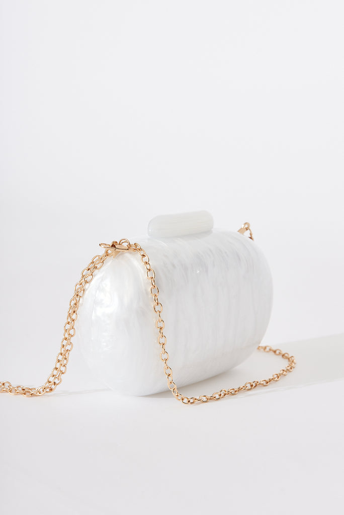 August + Delilah Amaya Clutch In White - side