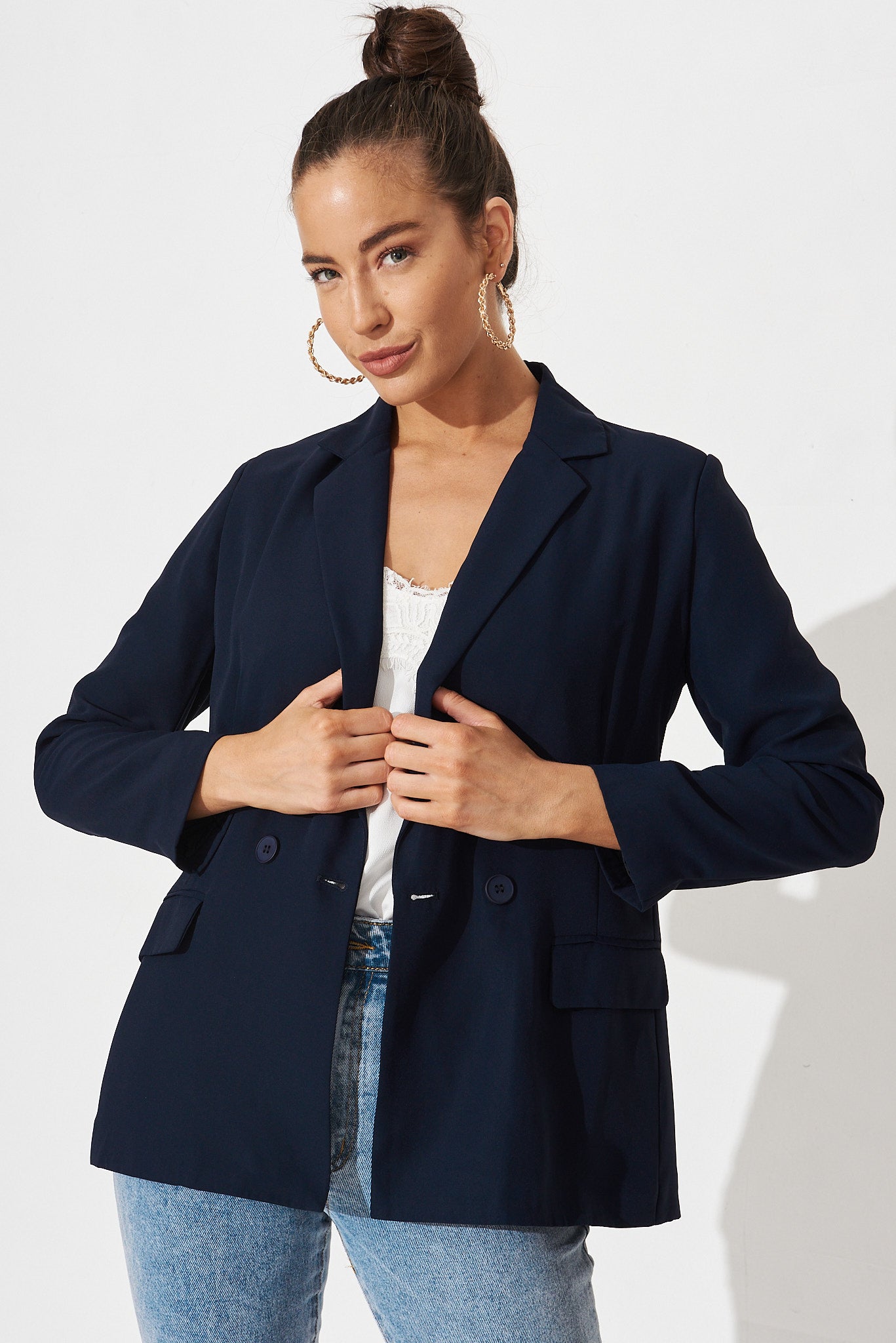 Cedar Blazer In Navy – St Frock