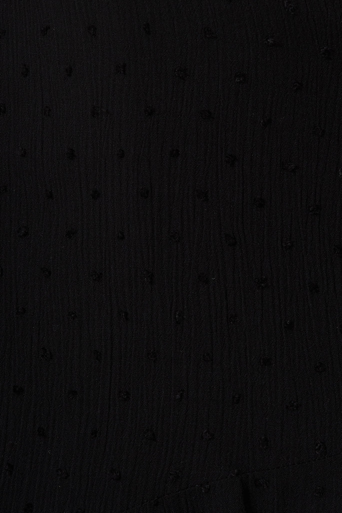 Lady Jane Skirt In Black Swiss Dot - fabric