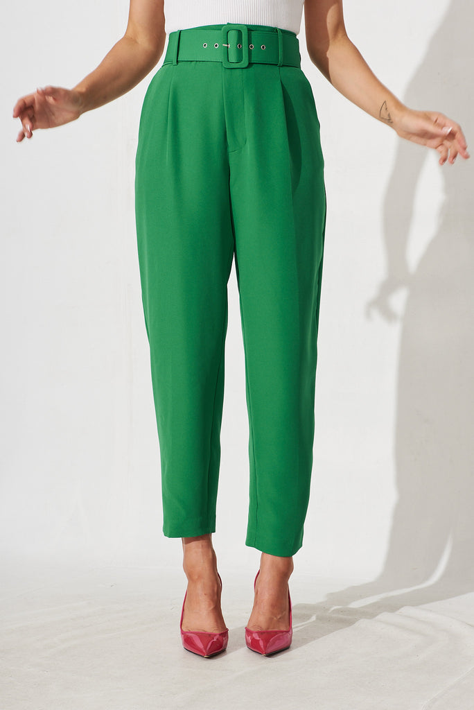 Dahlia Pant In Green - front