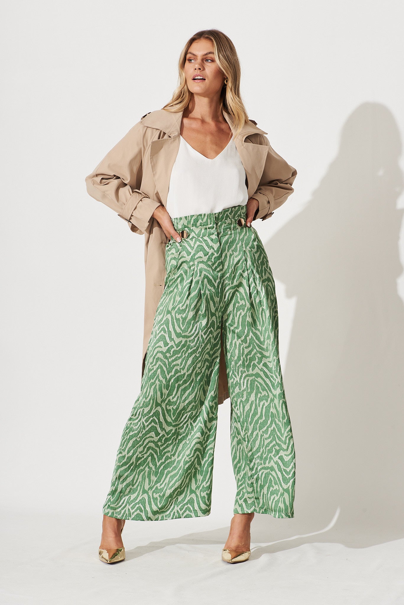 Zara Printed Pants - Gem