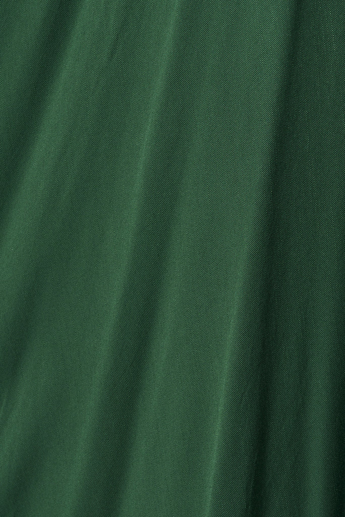 Selena Maxi Dress In Emerald - fabric